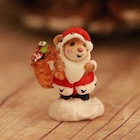 M-043m Mini Santa Mouse